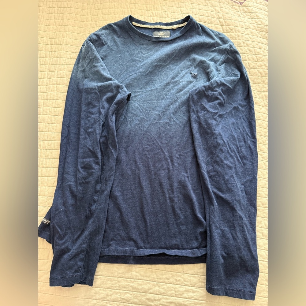 Blue Threadbare Men’s Long-Sleeve Shirt Size Medium